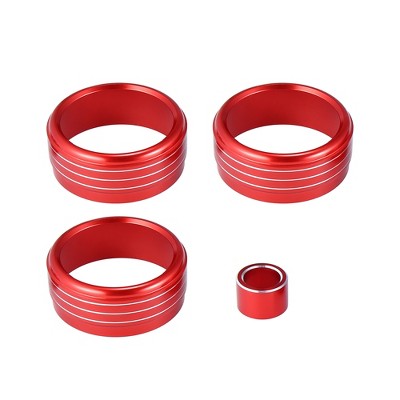 Unique Bargains 1 Set AC Climate Control Side Mirror Adjustment Knob Cover Rings for Subaru WRX STI Impreza Forester XV Crosstrek