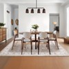 Modern Floral Accent Rug Machine Washable Area Rug for Living Room - 4 of 4