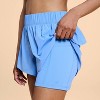 Blogilates Women's Ruffle Woven Mid-Rise Shorts - 4 of 4