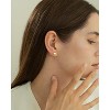 Bearfruit Jewelry Sterling Silver 18k Gold Plated Alexandra Stud Earrings - 4 of 4