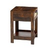 Arina Rattan Nightstand with Drawer, Bedside Accent Table with Storage Unit, End Table in Living Room, Bedroom, Indoor Furniture - The Pop Home - 4 of 4