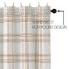 Wheat Plaid Shower Curtain 72x72  VHC Brands - 3 of 4