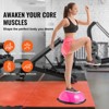 VEVOR Half Exercise Ball Trainer, 23 inch Balance Ball Trainer, 660lbs Capacity Stability Ball, Yoga Ball with Resistance Bands & Foot Pump - 3 of 4