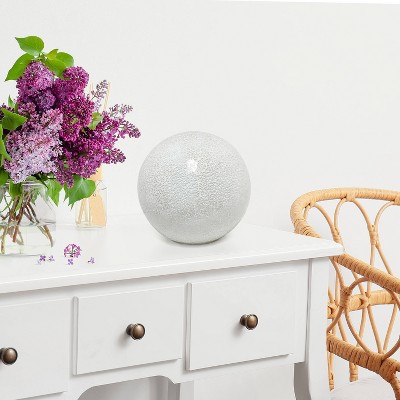 Creekwood Home 8" Crystal Mosaic Patchwork Dome Table Lamp