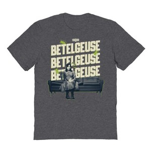 Beetlejuice Men's Say It 3 Times Short Sleeve Graphic Cotton T-Shirt - 1 of 1