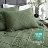 Amelie Home Soft Jacquard Comforter Set, Cozy All Season Bedding with Elegant Windowpane Texture - 4 of 4