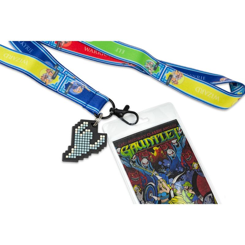 Crowded Coop Midway Arcade Games Lanyard w/ ID Holder & Charm - Gauntlet, 4 of 8
