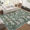 Washable Area Rug, Ultra-Thin Soft Vintage Indoor Rug for Bedroom Living Room or Dining Room, Non-Slip Throw Rug Foldable Carpet for Entry Office - 2 of 4
