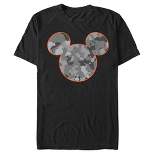 Men's Mickey & Friends Gray Camo Mickey Mouse Logo T-Shirt