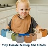 Tiny Twinkle Baby/Infant Waterproof and Absorbent Feeding Bibs (8-Pack) - 4 of 4