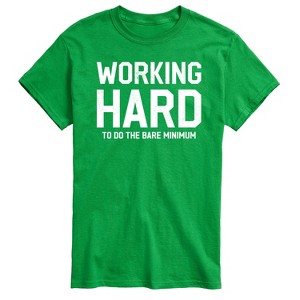 Men's - Instant Message - Working Hard Short Sleeve Graphic T-Shirt - 1 of 4