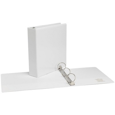 Staples 2" Simply View Binder with Round Rings White 374812