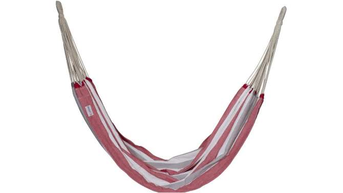 Brazilian Hammock Double - Sol Living, Organic Cotton, Weather-Resistant, Outdoor Relaxation, Max Capacity 450 lbs, 2 of 7, play video