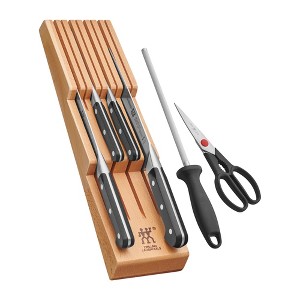 ZWILLING Pro 7-pc Knife Block Set with In-Drawer Knife Tray - 1 of 4