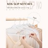 HOUSE DAY Plastic Hangers Extra Wide with 360° Swivel Hook White 60 Pack - 3 of 4