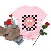 Simply Sage Market S.W.Smiley Valentines Pink Smiley Short Sleeve Tee - 3 of 4