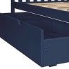 Max & Lily Twin Size Solid Wood House Bed Frame with Storage Drawers and Roof for Kids Bedroom - 4 of 4