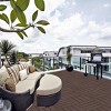 Syemin Carpet Tiles Plastic Interlocking Deck Tiles, Pack of 44, Patio Flooring Outdoor Waterproof for Garden Poolside Front, Gray, 12"*12"*1" - 2 of 4