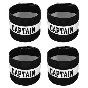 Unique Bargains Adjustable Elastic Soccer Team Training Captain's Armband 4 Pcs - 1 of 4