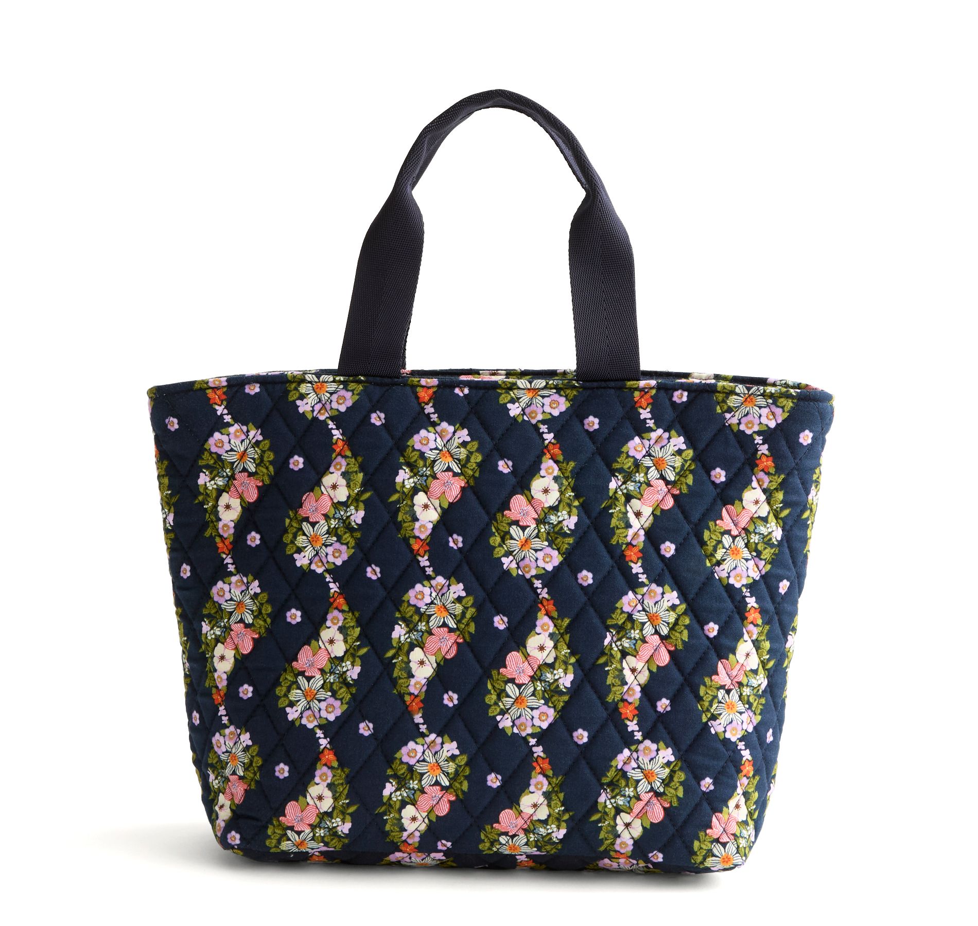 Vera Bradley Women's Outlet Cotton Essential Lunch Tote Bag Paisley Rain