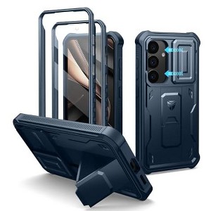 Dexnor for Samsung Galaxy S25 Case with Built-in Slide Camera Cover & Screen Protector & Kickstand - 1 of 1