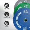 Bumper Weight - 2-Inch Rubber Weight Plate for Home Gym, Strength Training, Deadlift & Squat,Single - 2 of 4