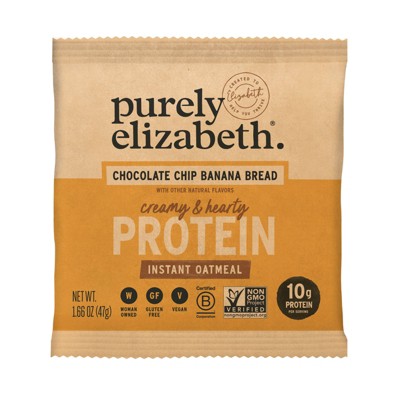 purely elizabeth. Chocolate Chip Banana Bread Protein Oatmeal - 8.3oz/5ct