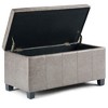 NicBex 35.6" Storage Bench Rectangle Storage Ottoman for Bedroom, Living Room, Light Gray - 3 of 4