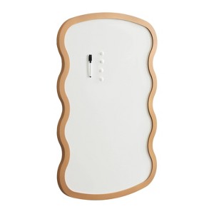 Kate & Laurel All Things Decor 24"X36" Holbrook Wavy Magnetic Dry Erase Board Gold - 1 of 4