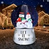 SEVOBAL Inflatable Holiday Decorations 6 FT Christmas Inflatable Decoration Large Inflatable Snow Globe with Snowman Family, Multi, 51.2"*49.6"*72.4" - 4 of 4
