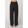 Women's Pleated Wide Leg Trouser Pants - Dex - 2 of 4