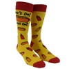 Crazy Dog T-Shirts Men's Suns Out Buns Out Socks Funny Backyard Cookout Bar-b-que Summer Graphic Novelty Fotowear - 2 of 4