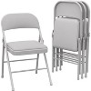 Coucheta 6-Pack Padded Folding Chairs, Stackable with Soft Cushion & Metal Frame, Commercial Use for Office/Events - 2 of 4