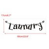Unique Bargains Laundry Quote Home Bathroom Office Decor Wall Sticker Removable PVC Art Decals - 2 of 4
