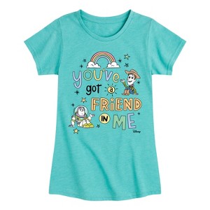 Girls' - Disney - You've Got A Friend In Me Fitted Short Sleeve Graphic T-Shirt - 1 of 4