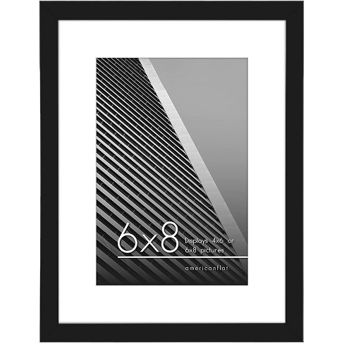 ENJOYBASICS 6x8 Picture Frame Black Poster Frame,Display Pictures 4x6 –  Upsimples Direct