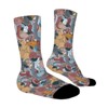 Retro Floral Seamless Women Printed Crew Socks Funny Funky Socks Soft Polyester Novelty Gifts for Artists Men - 3 of 4