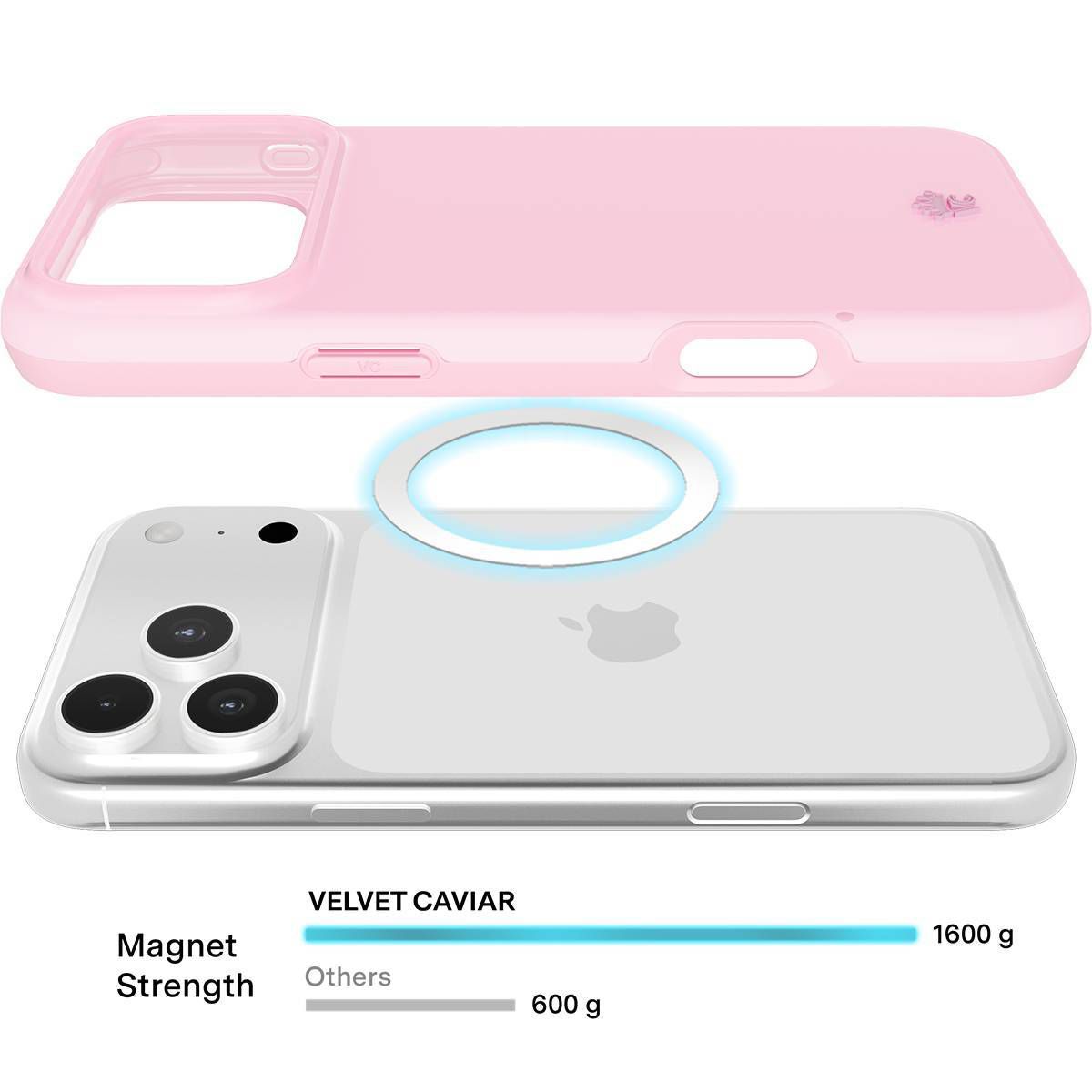 VELVET CAVIAR iPhone 18 Pro Max MagSafe Case - Strawberry Milk - thumbnail 4