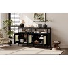 Okak Modern Storage Cabinet With 4 Door & Adjustable Shelf, Wood Sideboard Buffet Cabinet Ample Storage for Living Room,Diningroom,Kitchen - 3 of 4