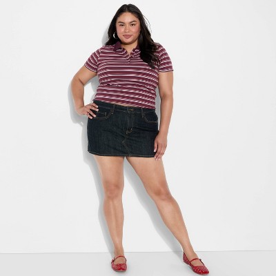 Women's Mini 5 Pocket Denim Skirt - Wild Fable™