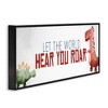 Stupell Industries Hear You Roar Dinosaurs, 24" x 10" - 3 of 4