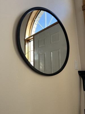 28 Round Decorative Wall Mirror Black - Project 62™