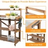 Generic Folding Potting Bench Table,Outdoor Potting Bench Garden Wooden Potting Table - 3 of 4
