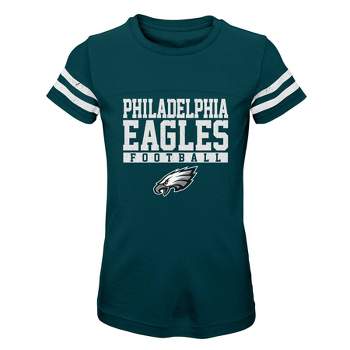 Nfl Philadelphia Eagles Boys' Short Sleeve Brown Jersey : Target