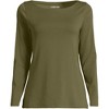Lands' End Women's Long Sleeve Polished Essentials Boatneck Top - 3 of 3