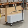 VEVOR Drywall Cart Dolly, 1800 lbs Load Capacity, Steel Panel Truck Cart with 5 inch Swivel Casters, Lumber Drywall Dolly with Tie-Down Strap, Black - 2 of 4