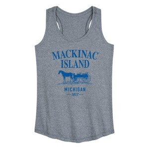 Women's - Instant Message - Mackinac Island Graphic Racerback Tank - 1 of 4