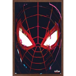 Trends International Marvel's Spider-Man: Miles Morales - Face Framed Wall Poster Prints - 1 of 4