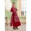 HAPPY BAY Women's Summer Holiday Beach Casual Dailywear Elegant Maxi Kaftan Dress Caftan Loungewear Dashiki House Dresses for Women 3X-4X Red, Stripe - 2 of 4