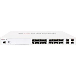 Fortinet FortiSwitch 124E-F-POE 24Port POE+ Rack Mount Ethernet Switch - 1 of 1